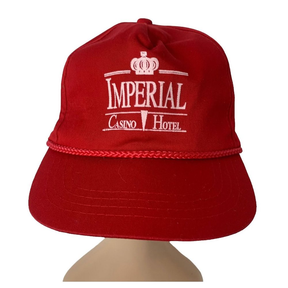 Vintage Imperial Casino Hotel Colorado Corded Hat Cap Strapback One Size FitsAll
